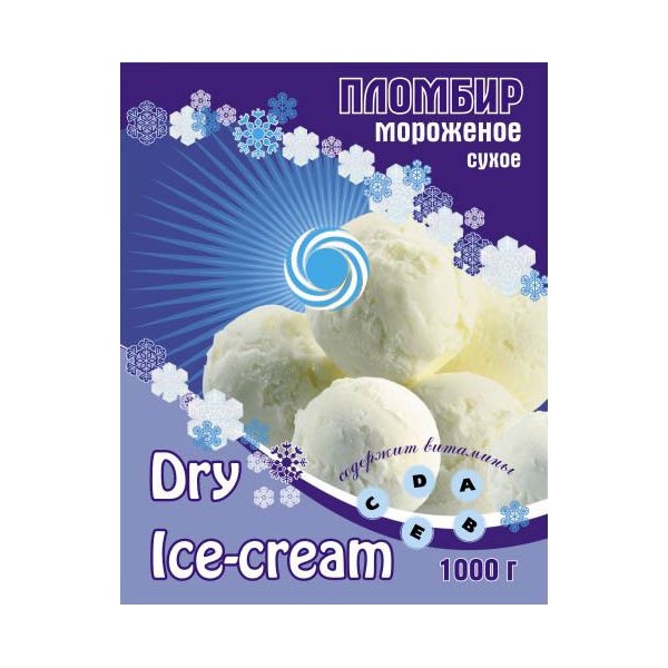 DRY ICE CREAM пломбир